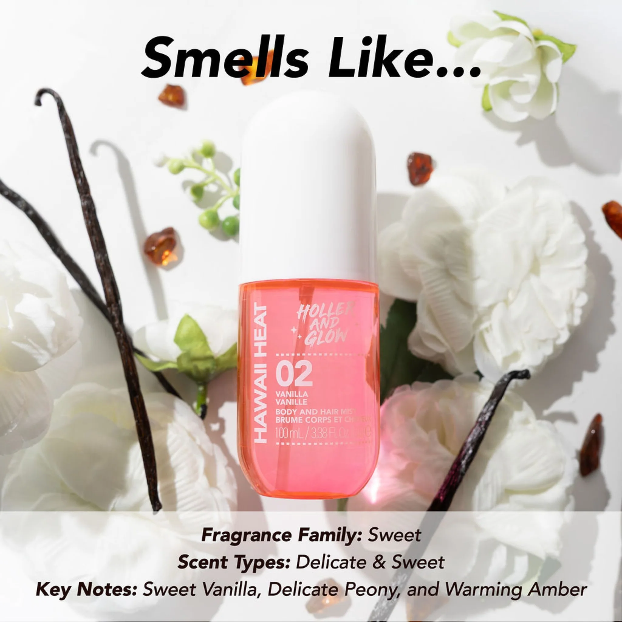 100ML BODY AND HAIR MIST VANILLA SCENTED - Image 3