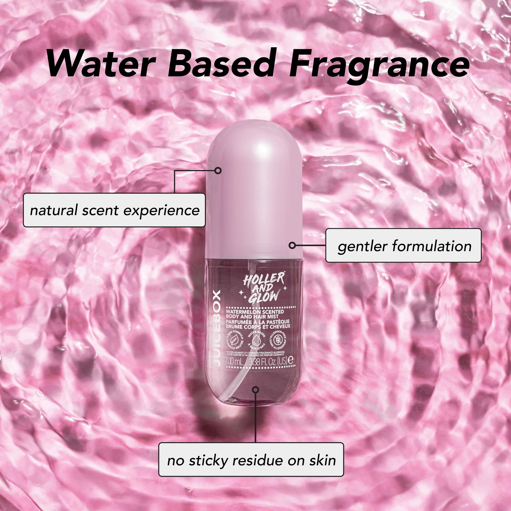 100ML BODY AND HAIR MIST WATERMELON SCENTED - Image 2