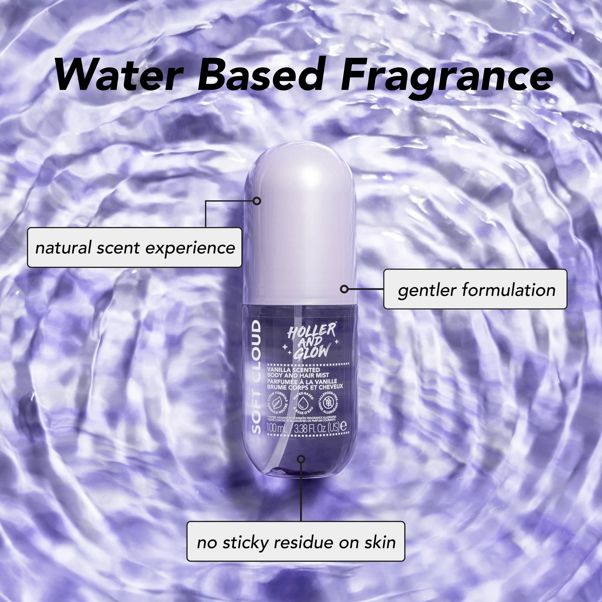 100ML BODY AND HAIR MIST VANILLA SCENTED - Image 2