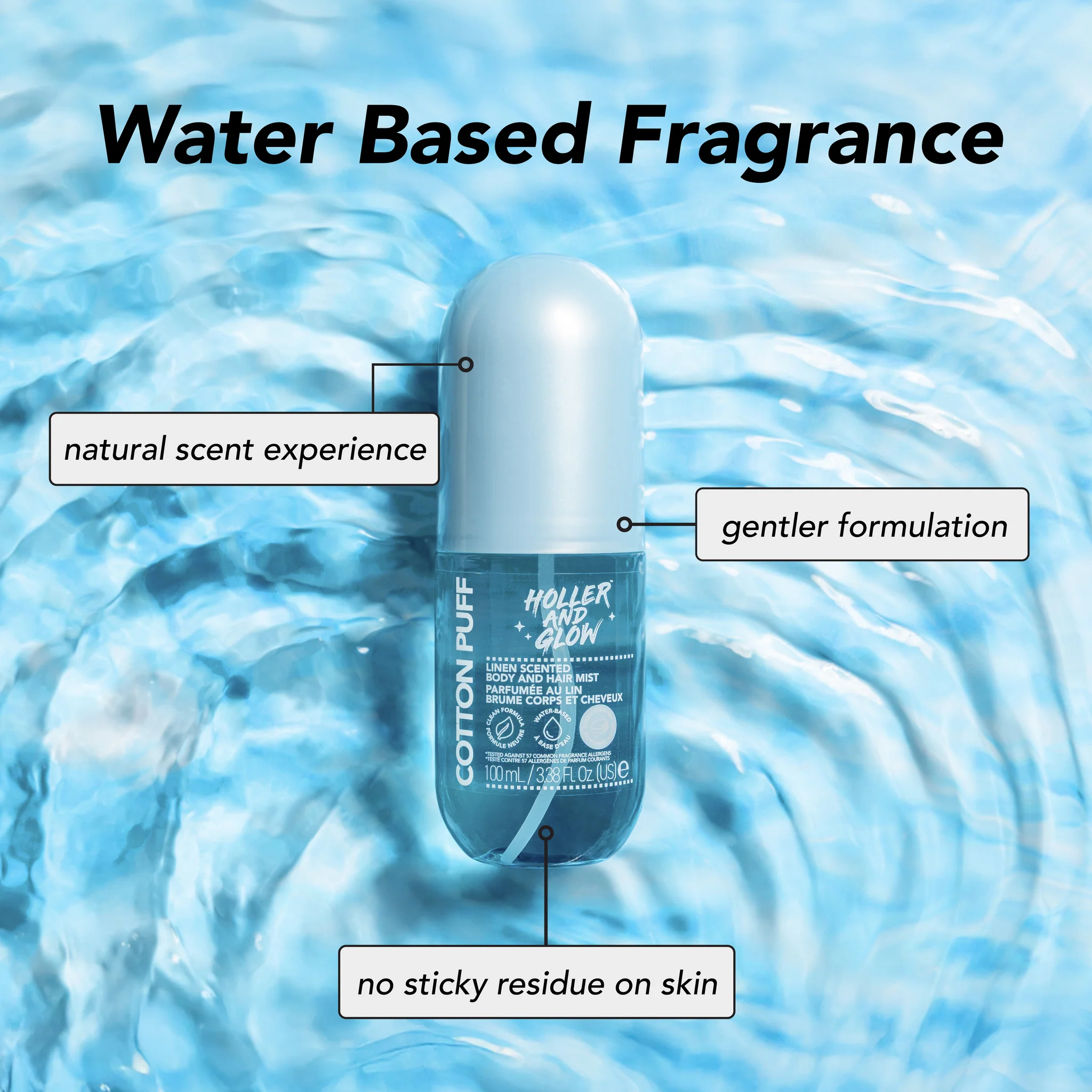 100ML BODY AND HAIR MIST LINEN SCENTED - Image 2