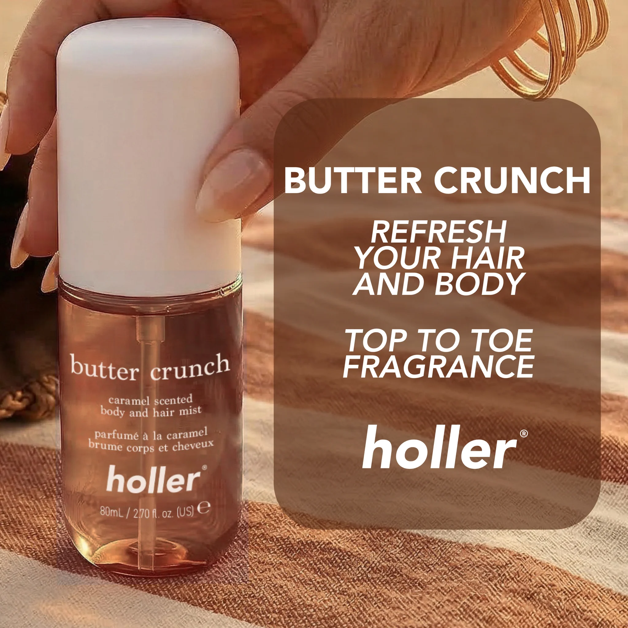 170ML BODY AND HAIR MIST CARAMEL SCENTED - Image 3