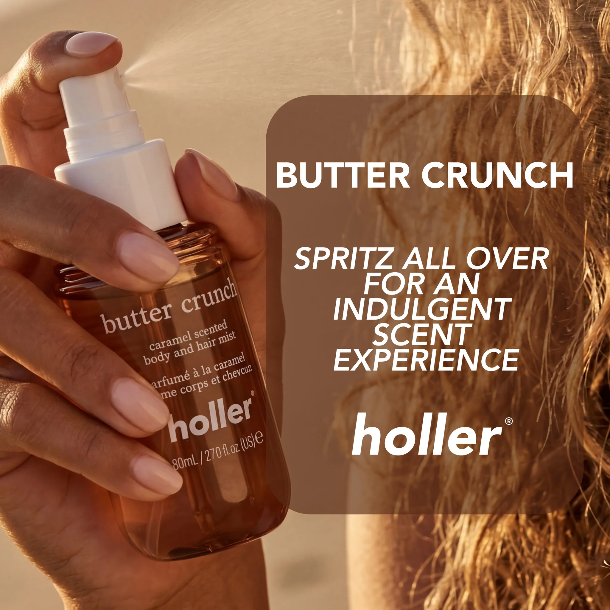 170ML BODY AND HAIR MIST CARAMEL SCENTED - Image 2