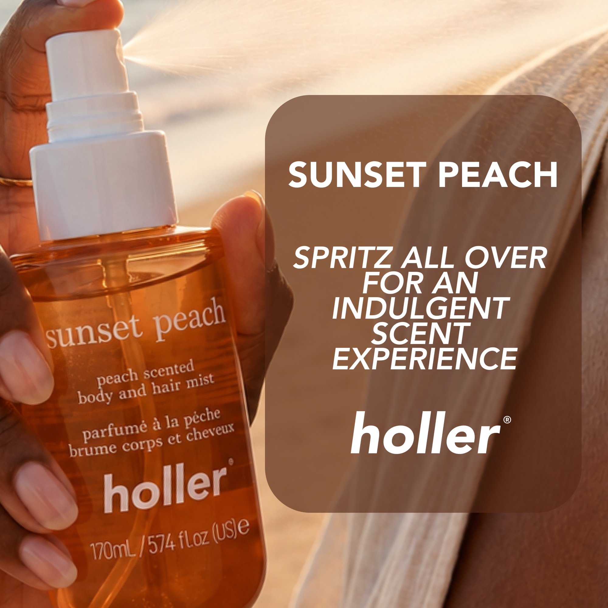 170ML BODY AND HAIR MIST PEACH SCENTED - Image 3