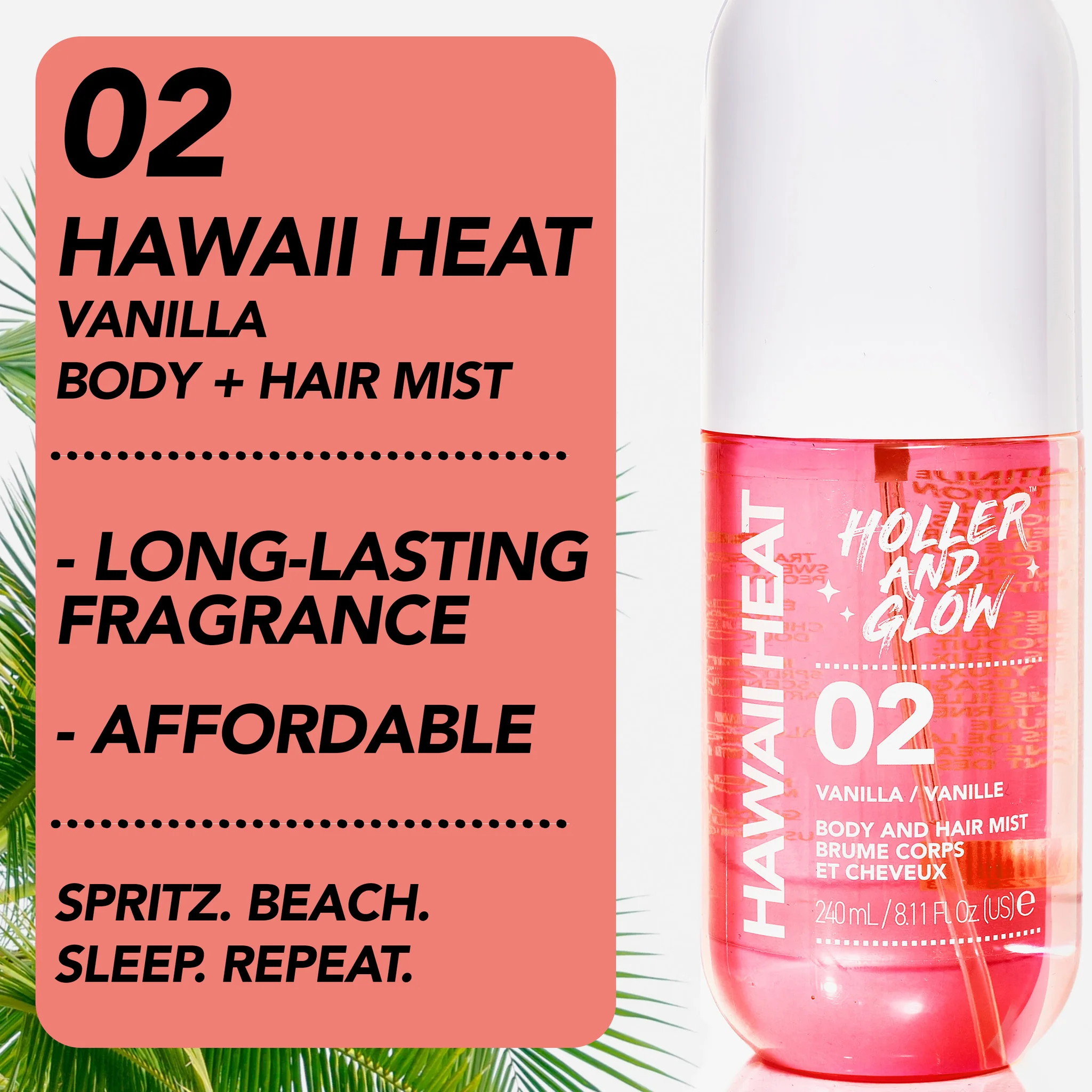 240ML BODY AND HAIR MIST VANILLA SCENTED - Image 5