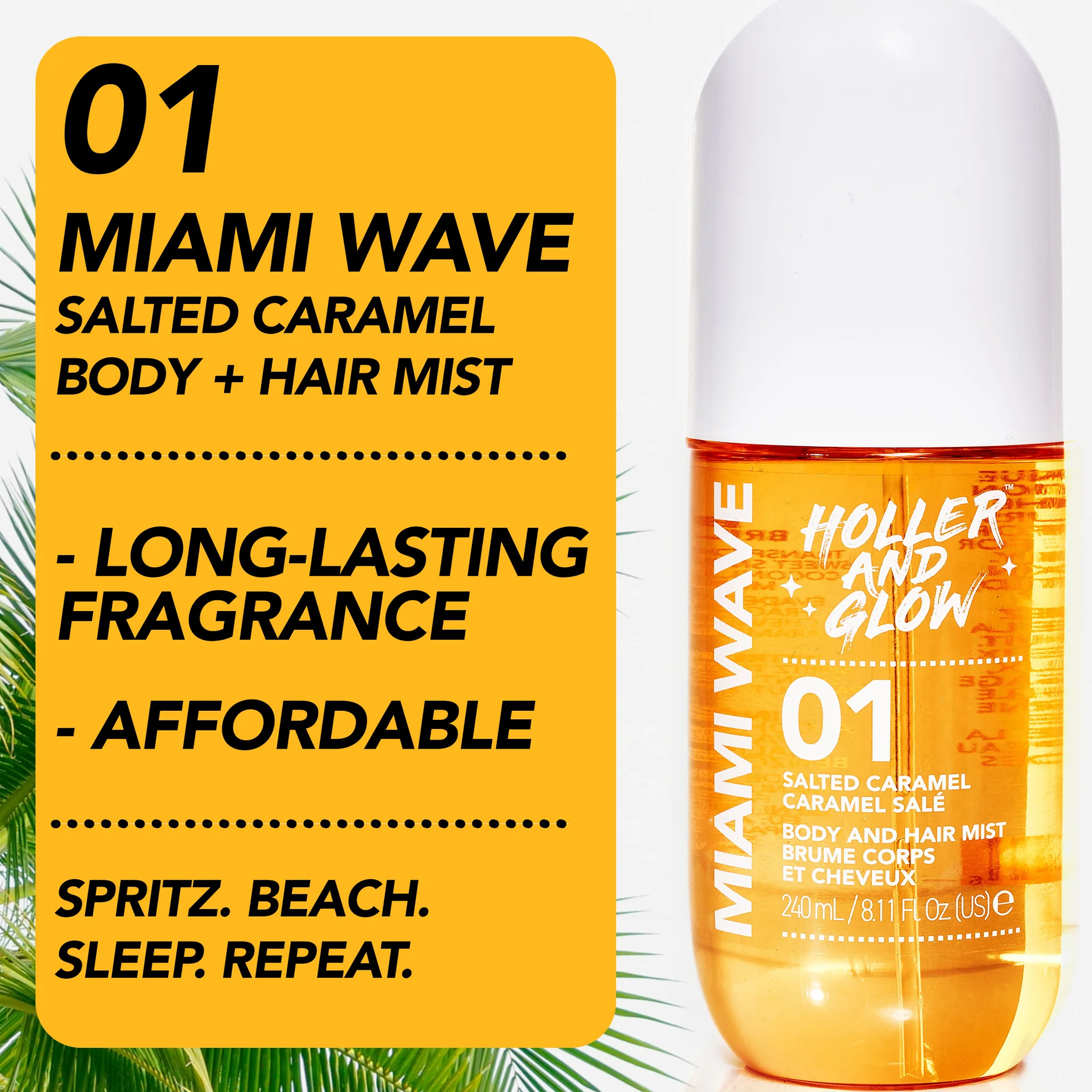 240ML BODY AND HAIR MIST MIAMI WAVE SCENTED - Image 3