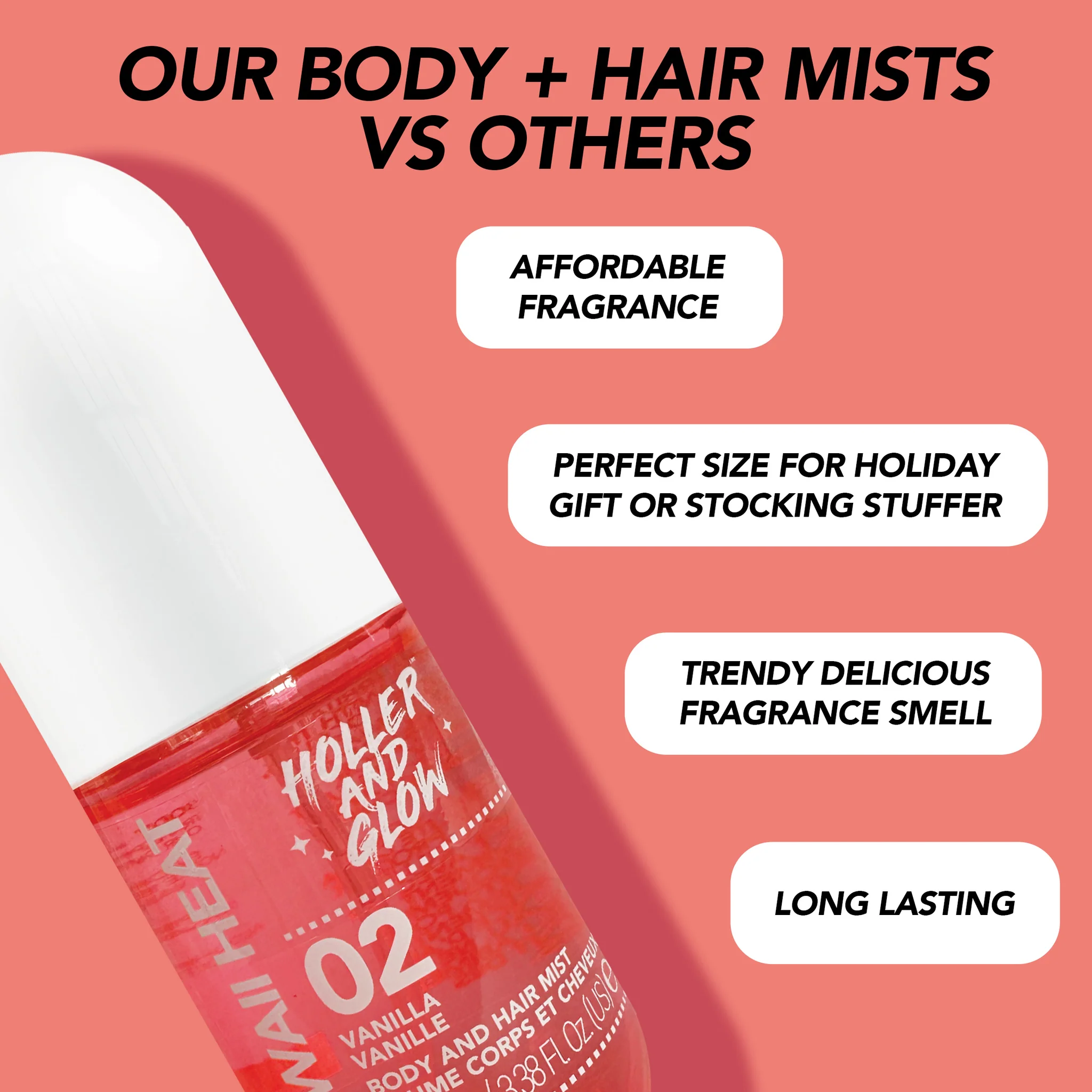 240ML BODY AND HAIR MIST VANILLA SCENTED - Image 3